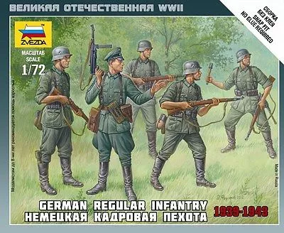 Zvezda - German Infantry  1939-1942 ( Military small sets)